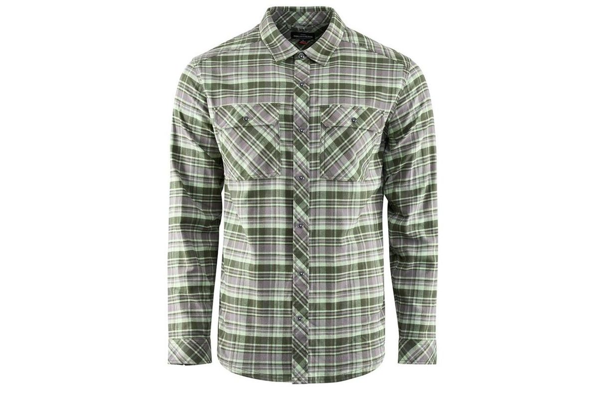 Grundéns Košile Dungeness Seawool Flannel Shirt Grass