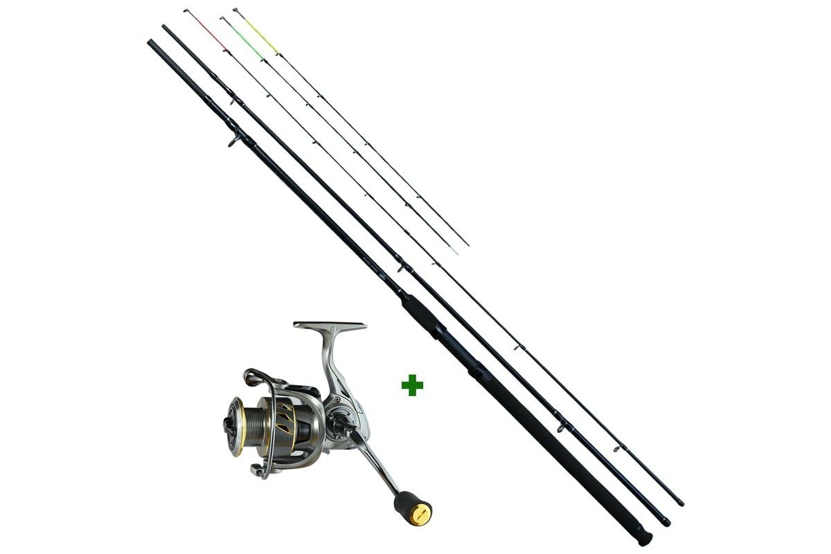 Giants Fishing Prut Black Method Feeder 12ft 40-90g + naviják GXF 3000FD Akční set