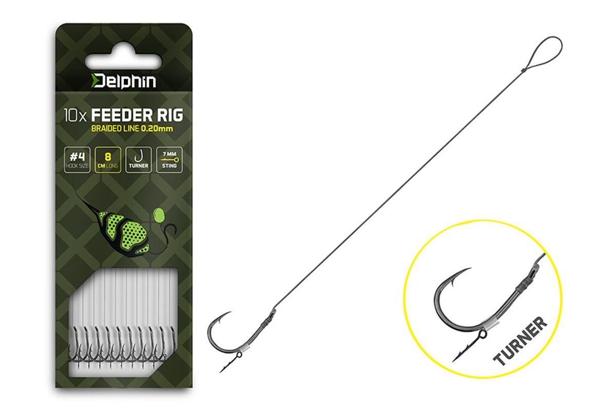 Delphin Feederový návazec Braided Sting - Turner 10ks
