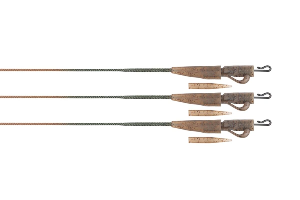 Fox Montáž Edges Camo Leadcore Lead Clip Leaders 50lb 3ks