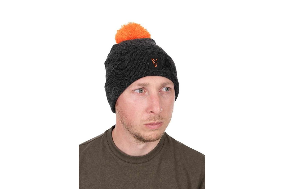 Fox Zimní čepice Collection Bobble Hat Black/Orange