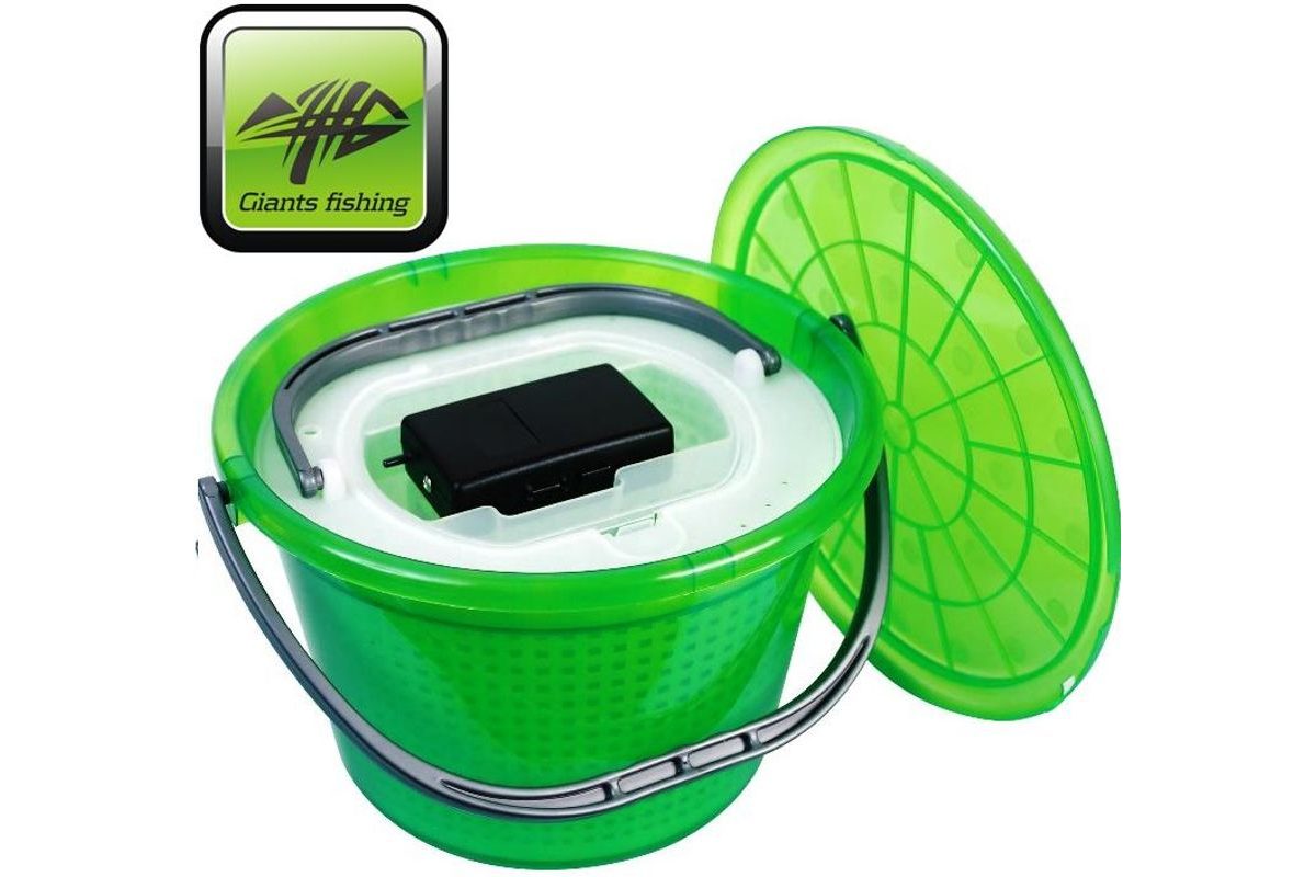 Giants Fishing Řízkovnice s víkem 13 l + vzduchování zdarma!