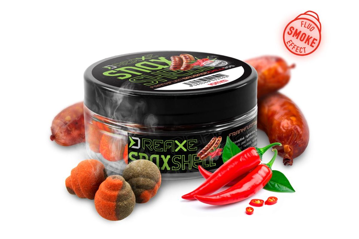 Delphin Nástraha D Snax Shell Frankfurtská klobása-Chilli 30g