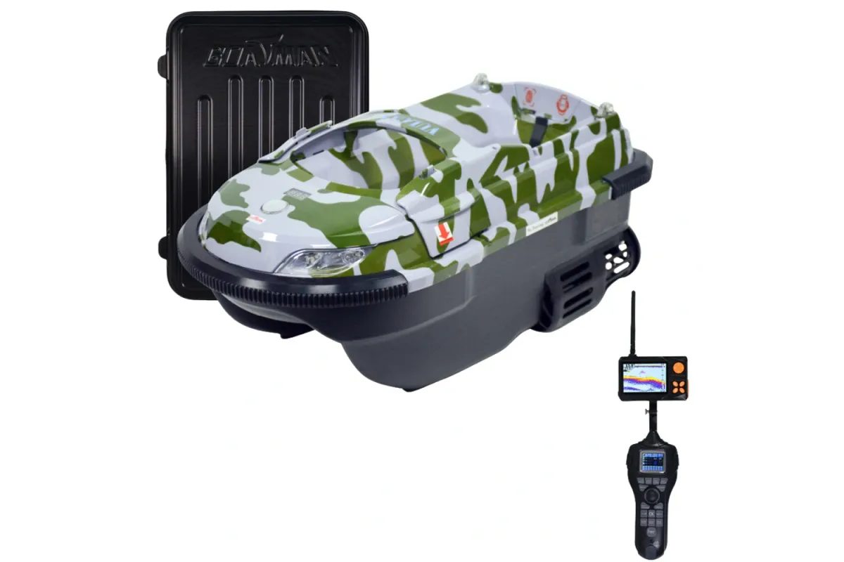 Boatman Zavážecí lodička Vulcan Pro s GPS a Echolotem Camo