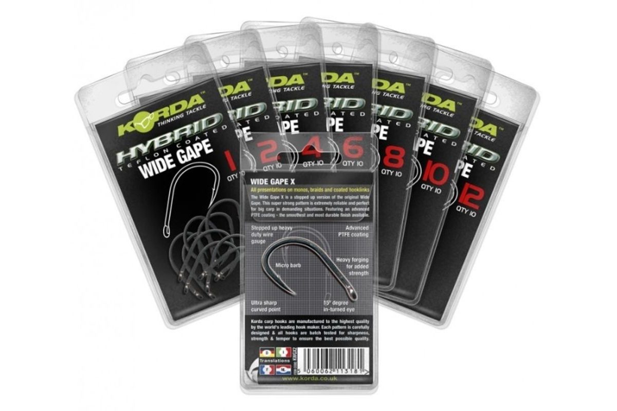 Korda Háčky Wide Gape 10ks