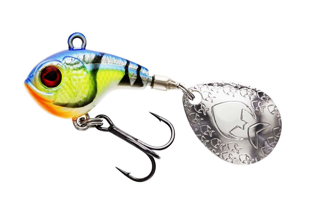 Westin Třpytka DropBite Spin Tail Jig Chartreuse Blue Craw