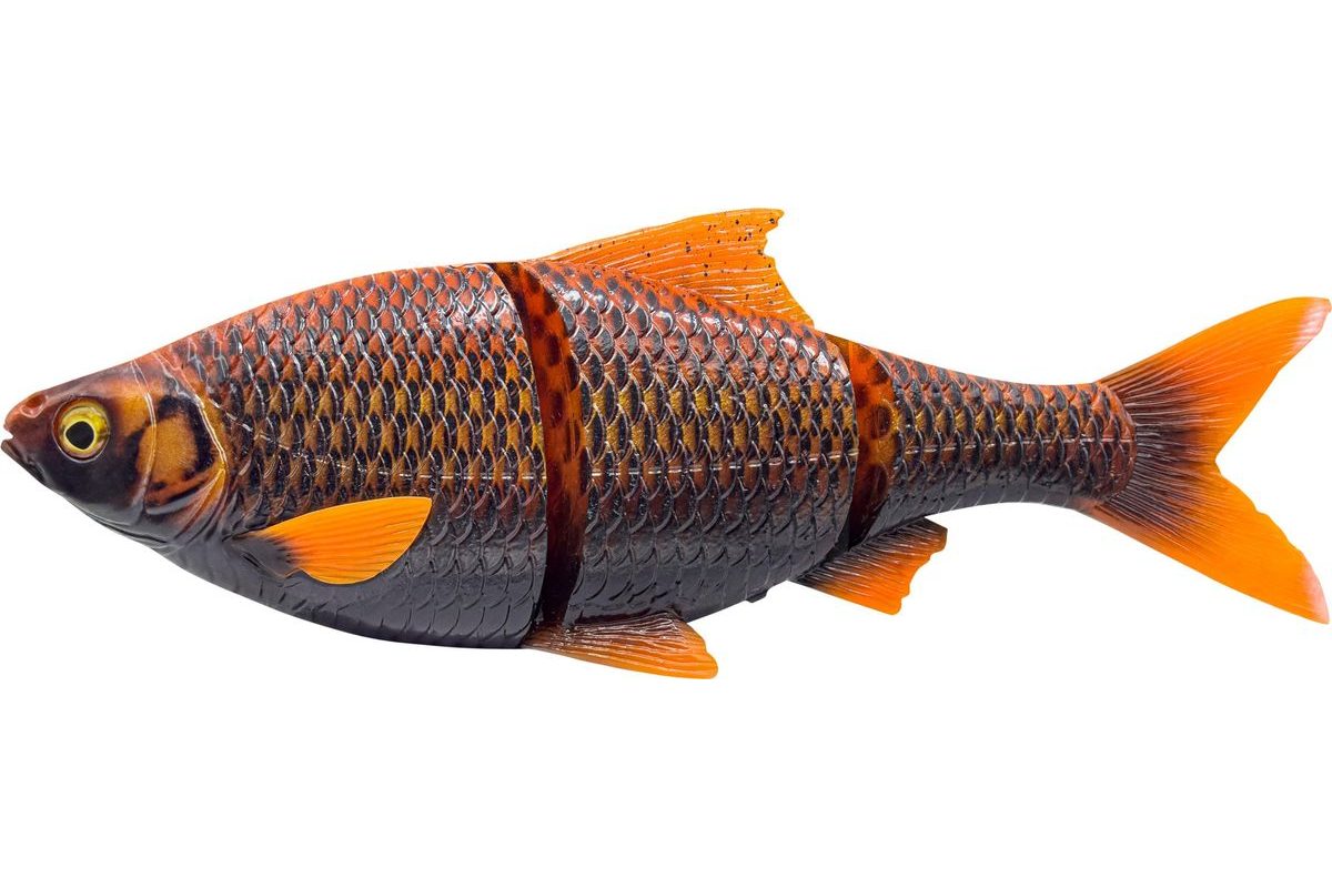 Savage Gear Gumová nástraha 3D Line Thru Roach Slow Sinking Black Orange