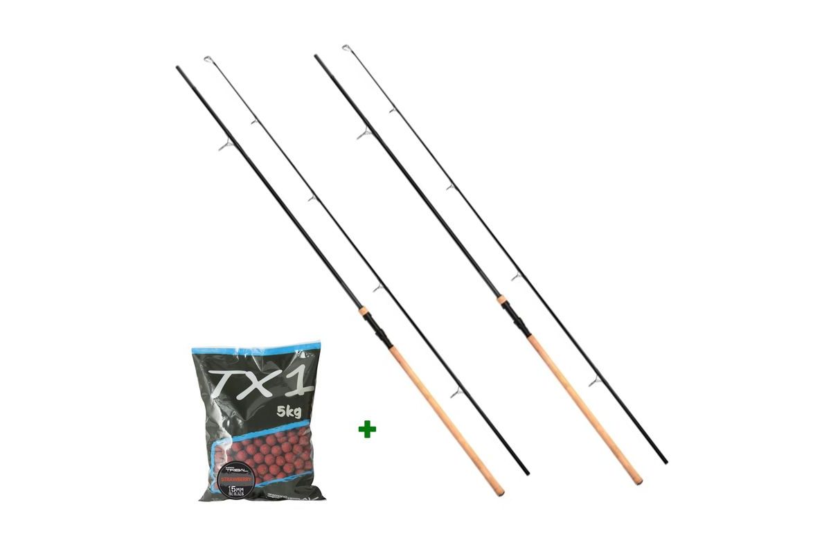 Shimano Prut TX-2A Carp Cork 3,05m 3lb 2ks + Shimano Boilies TX1 20mm 5kg Zdarma!
