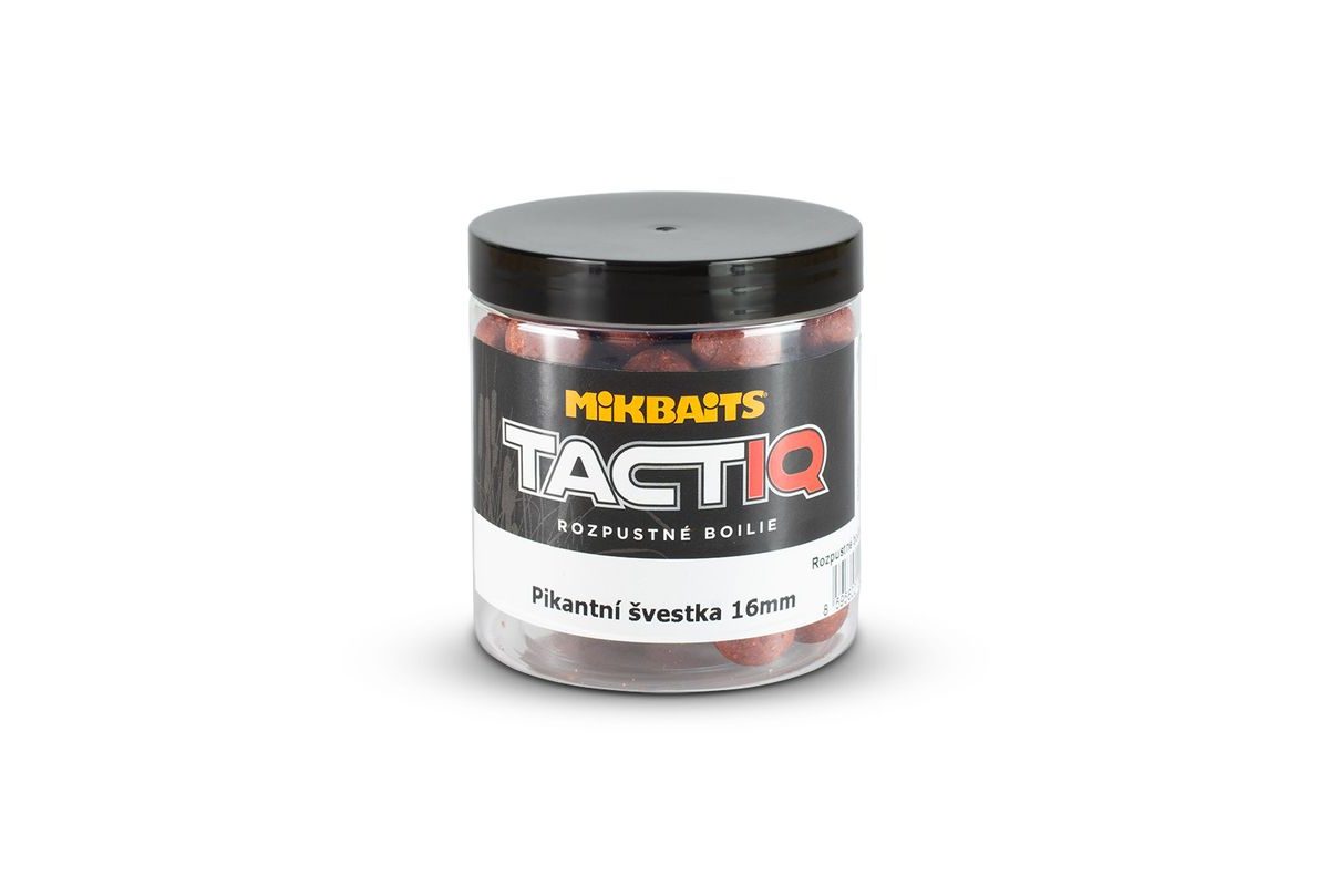 Mikbaits Rozpustné boilies TactiQ Pikantná slivka 250ml