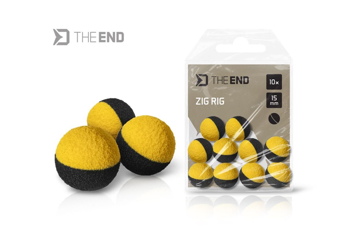 Delphin Penové Pop-Up TheEND Zig Rig čierno-žlté 10ks