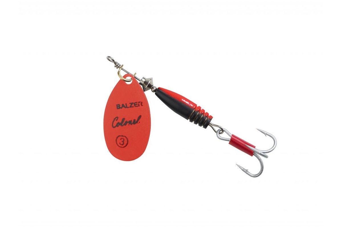 Balzer Rotační třpytka Colonel Classic Fluo Červená