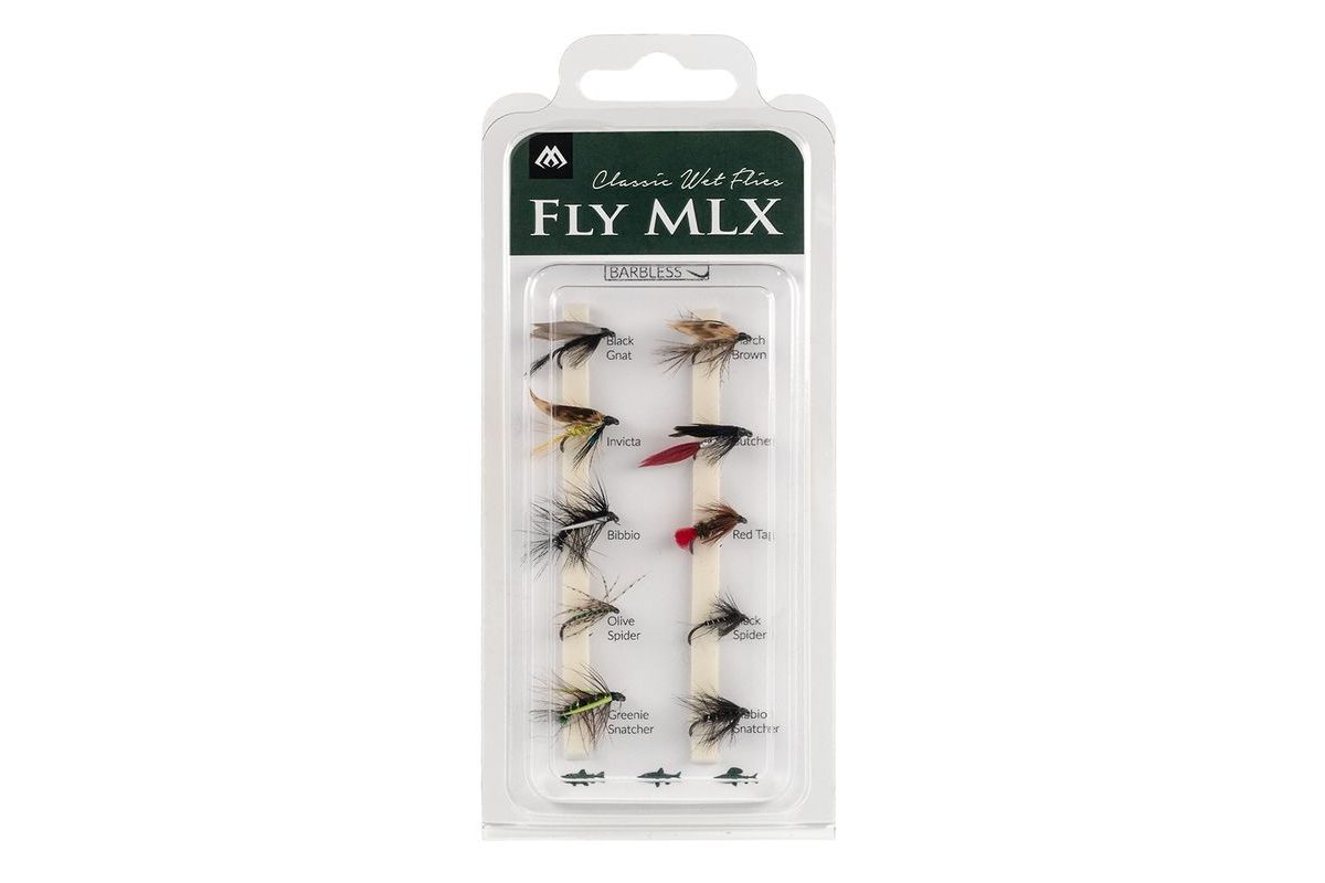 Mikado Sada mokrých mušek Wet Flies Barbless 10ks
