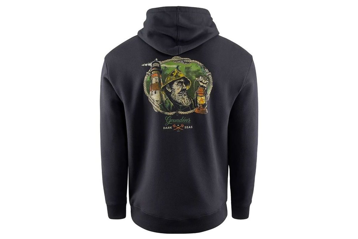 Grundéns Mikina Dark Seas X Grundens Watchman Hoodie Black