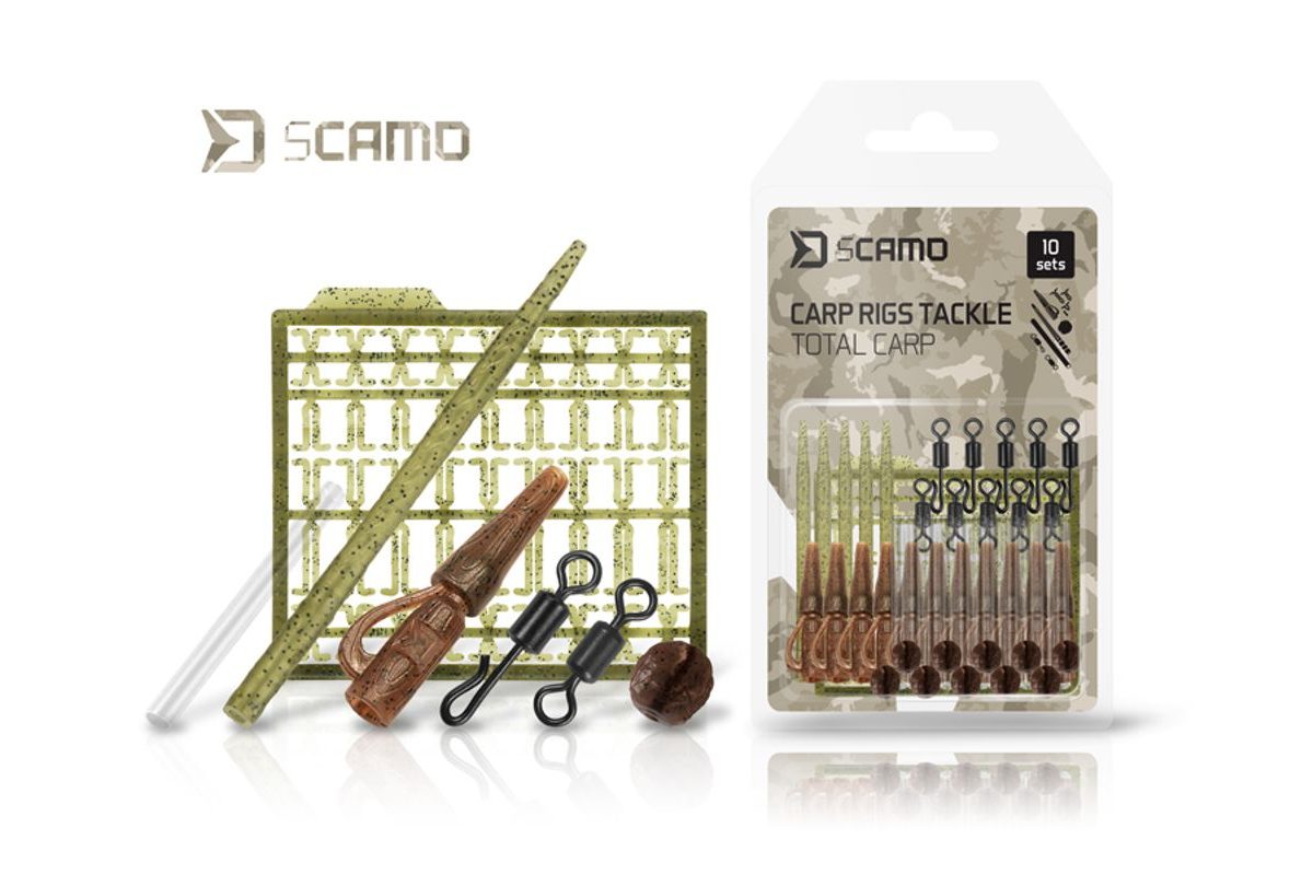 Delphin Set kaprařských montáží sCAMO Total CARP 10 setů