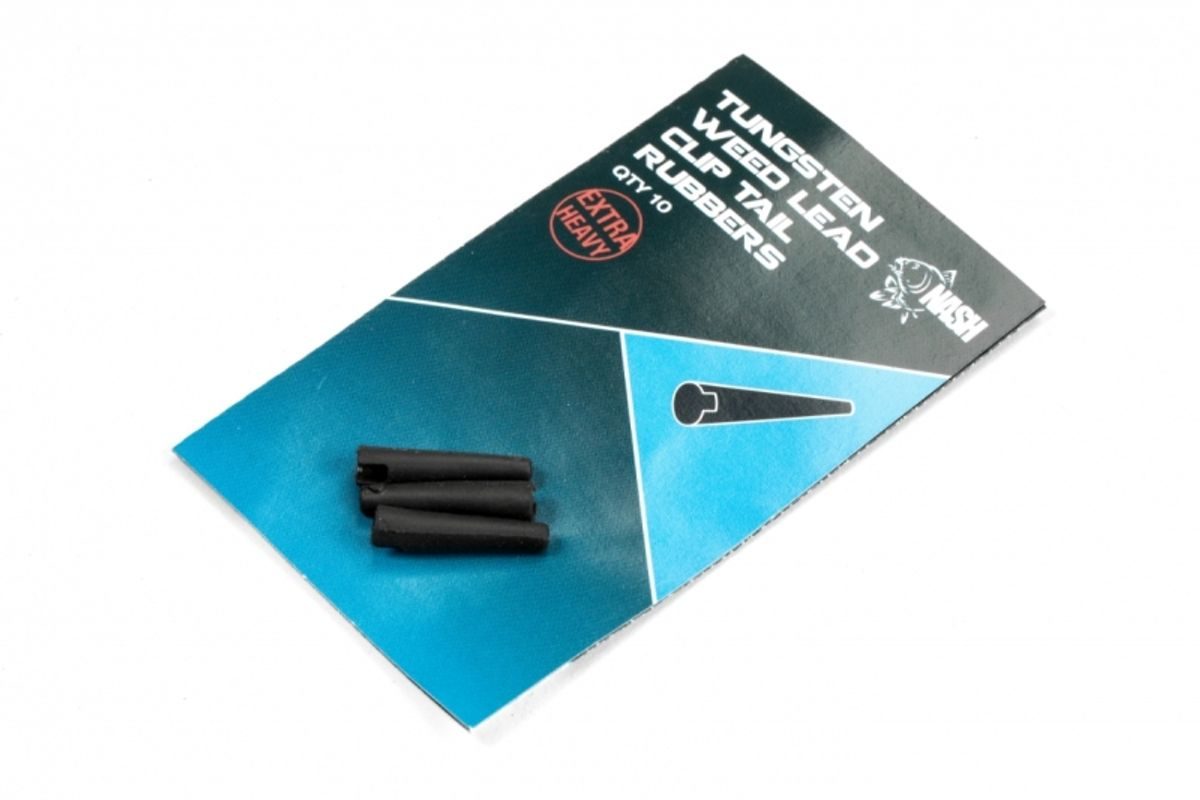 Nash Převleky Tungsten Weed Lead Clip Tail Rubber 10ks