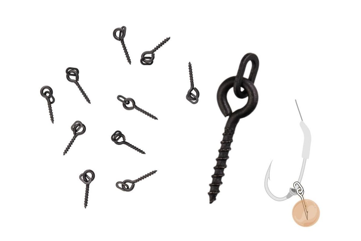 Zfish Vrtáček s Kroužkem Bait Screw & Oval Ring 10ks