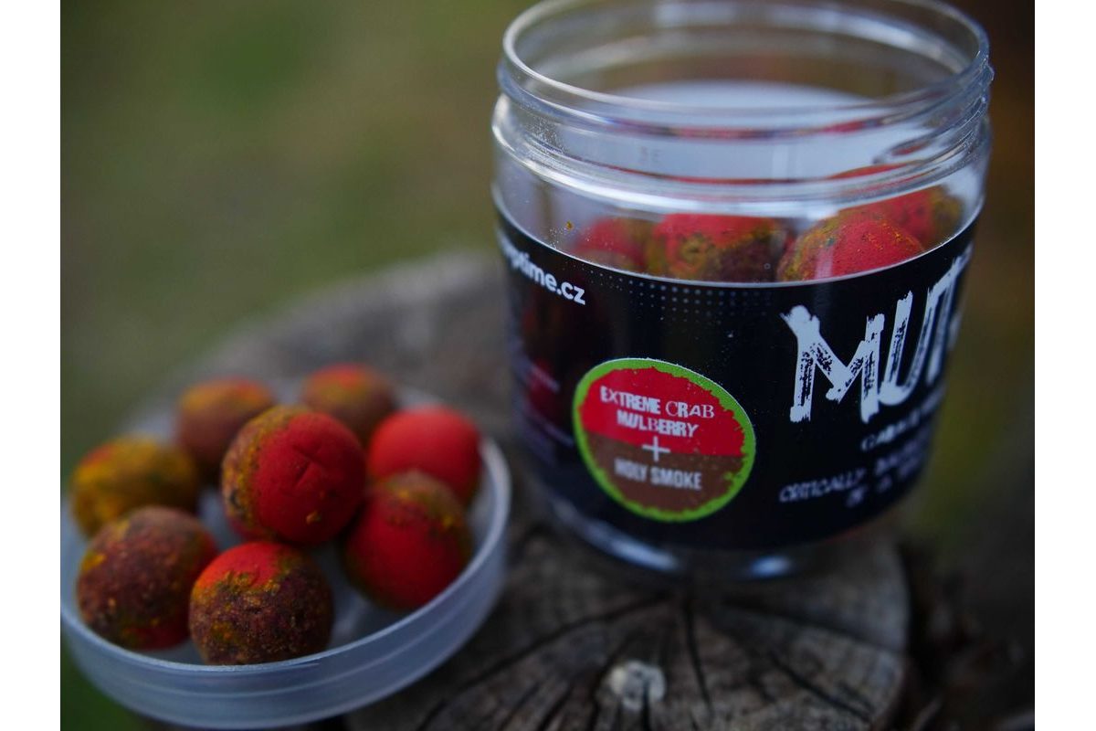 G.B.U. Boilies Mutant Extreme Crab + Mulberry w/Holy Smoke 130g