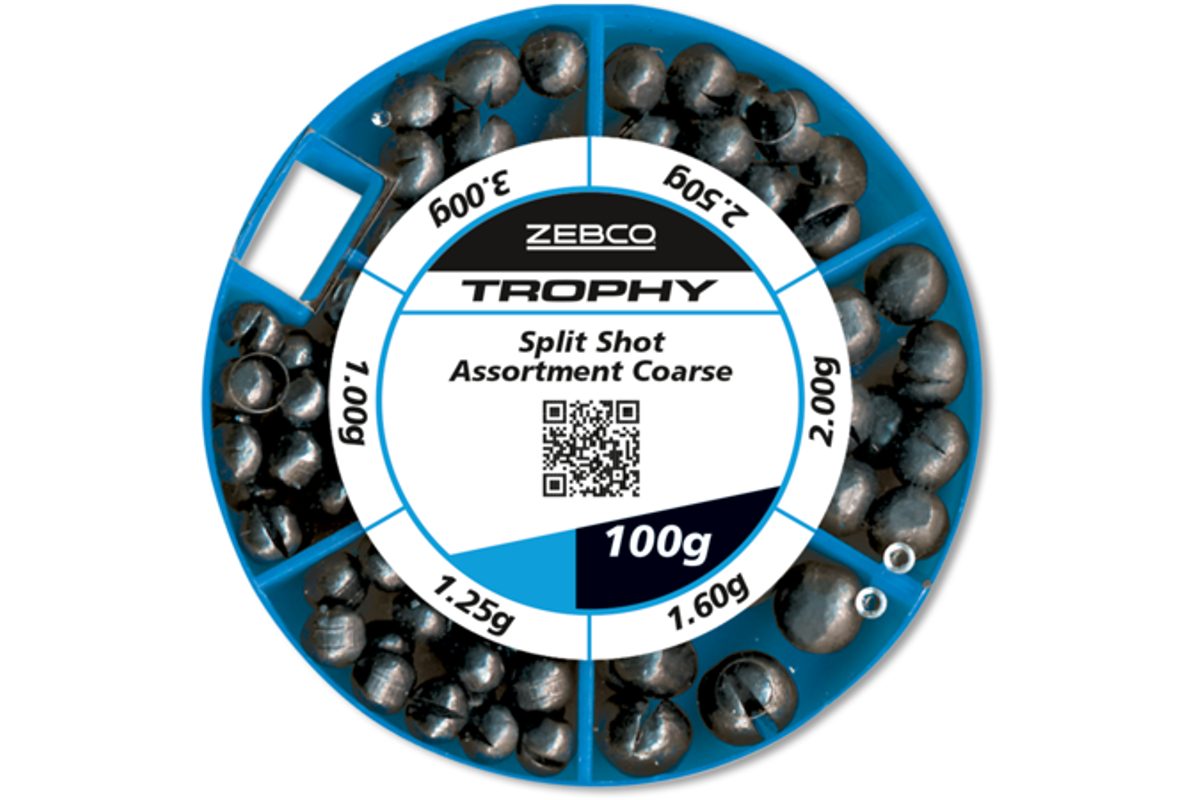 Zebco Sada bročků Trophy Split Shot Assortment Coarse 100g