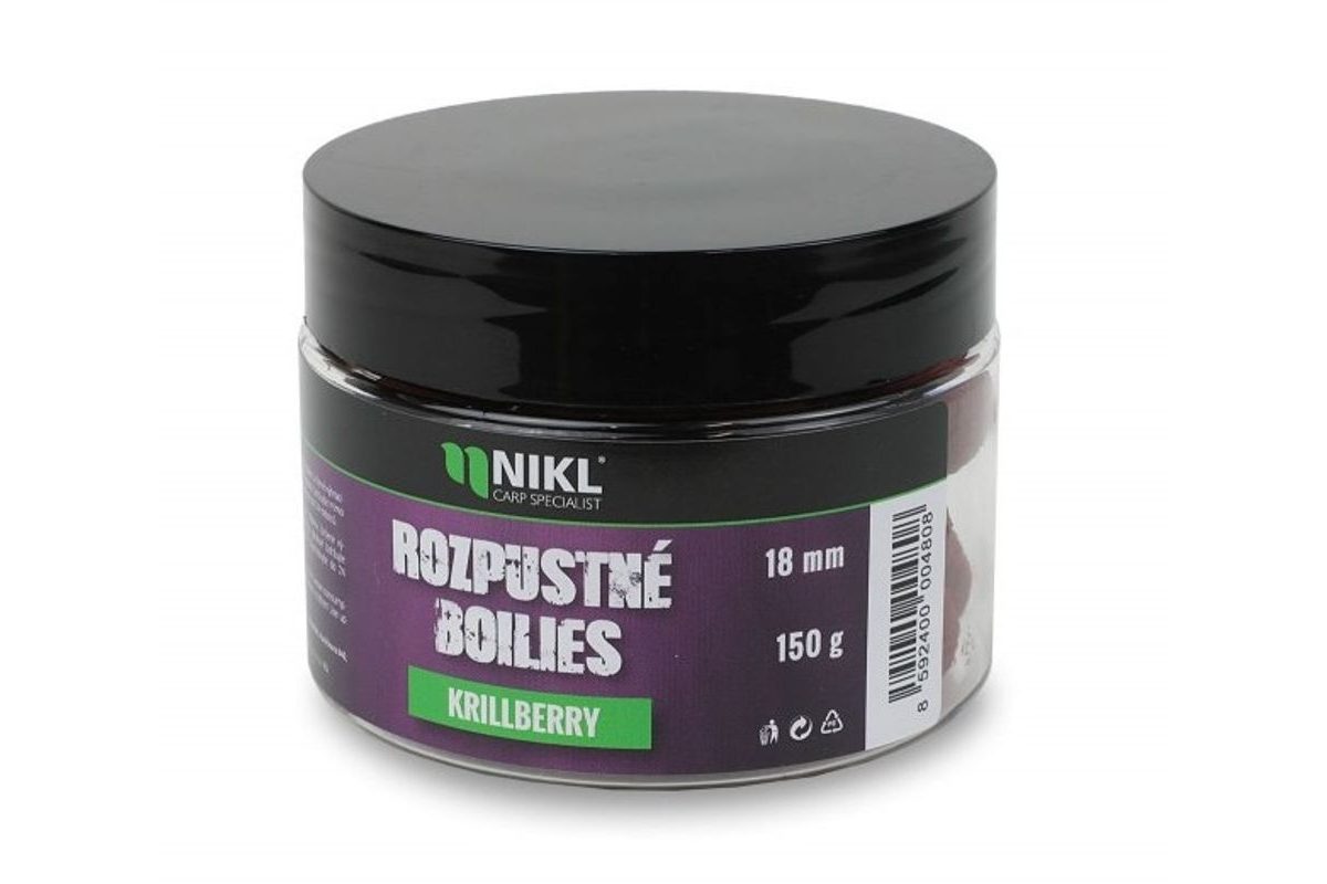 Nikl Rozpustné boilies Krill Berry 150g