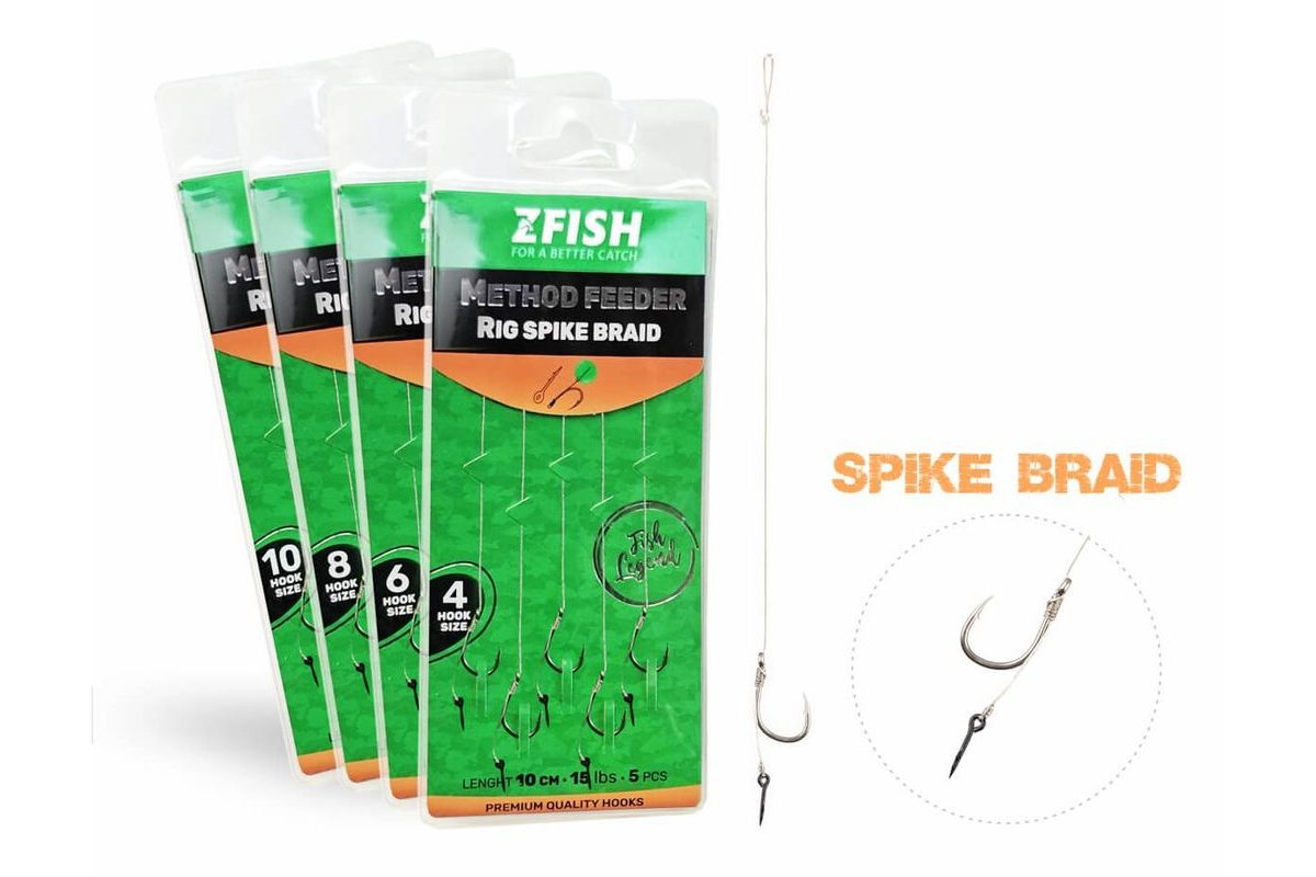 Zfish Návazec Method Feeder Rig Spike Braid 5ks
