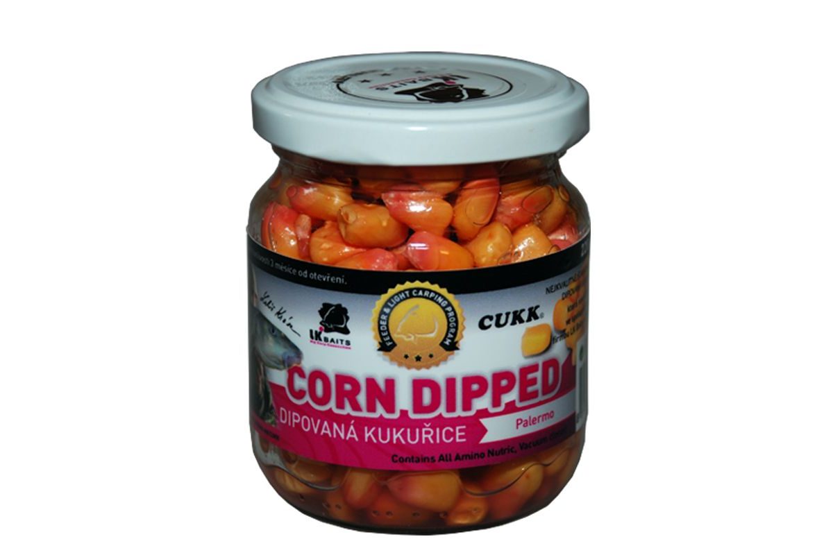 LK Baits Dipovaná kukuřice 220ml