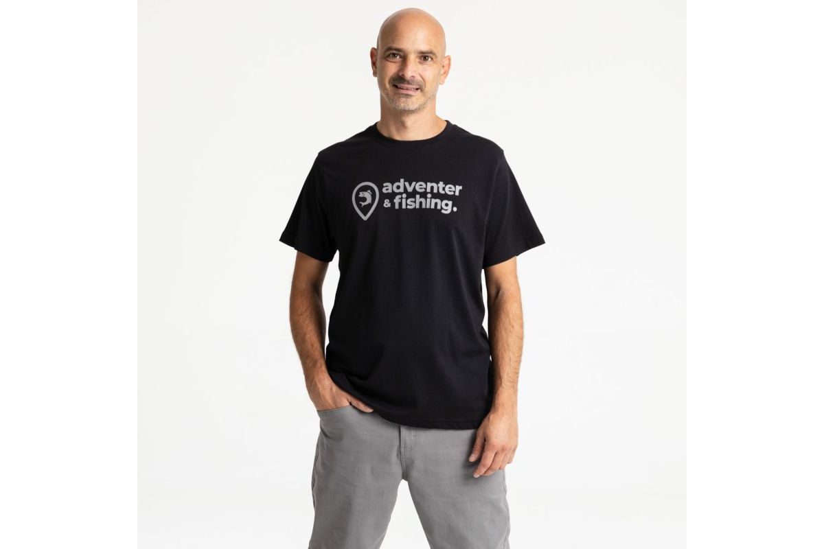 Adventer & fishing Tričko krátky rukáv Black