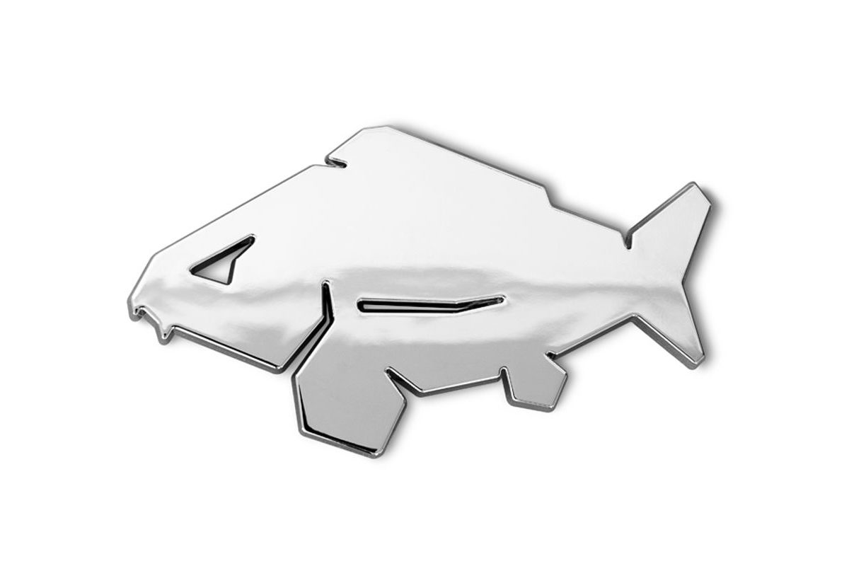Delphin 3D nálepka Carp chrom