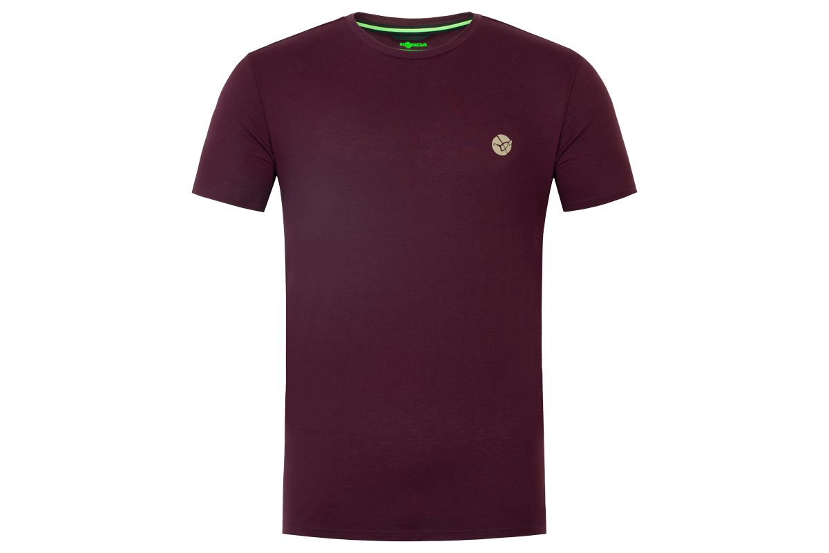 Korda Tričko LE Split Tee Burgundy