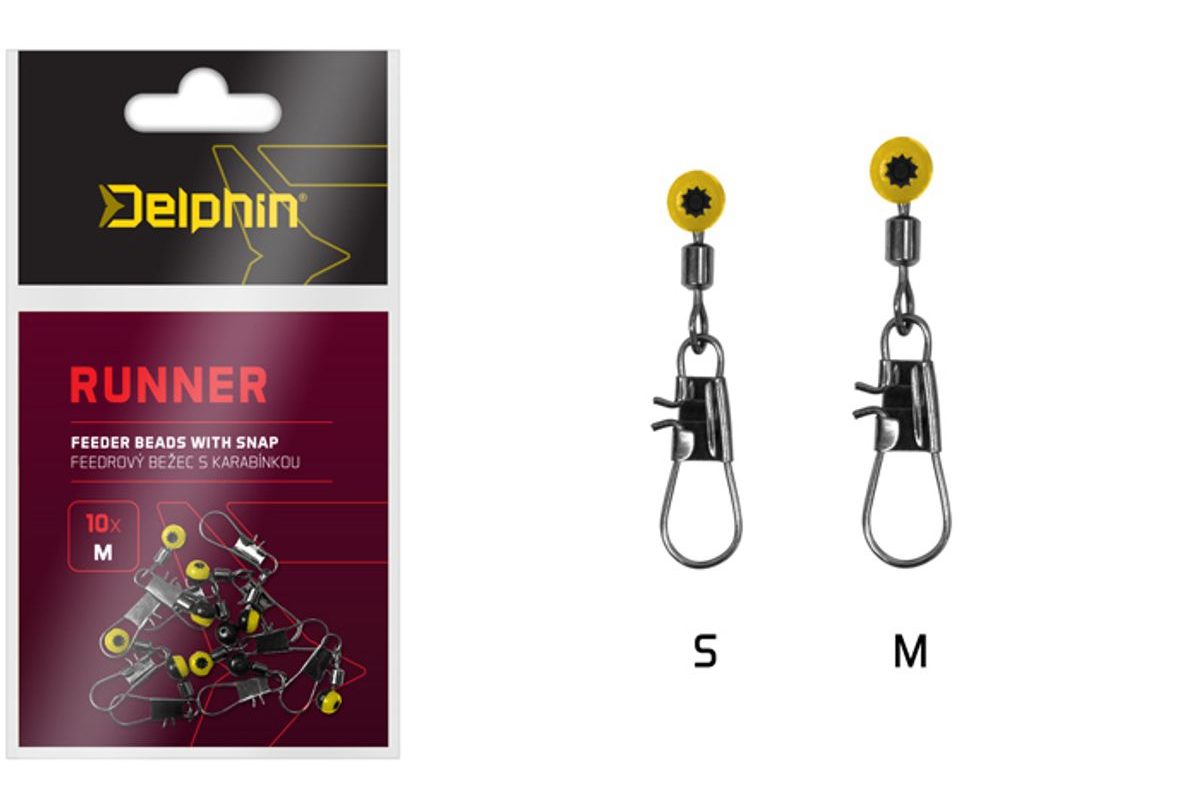 Delphin Feederový bežec s karabínkou Runner 10ks