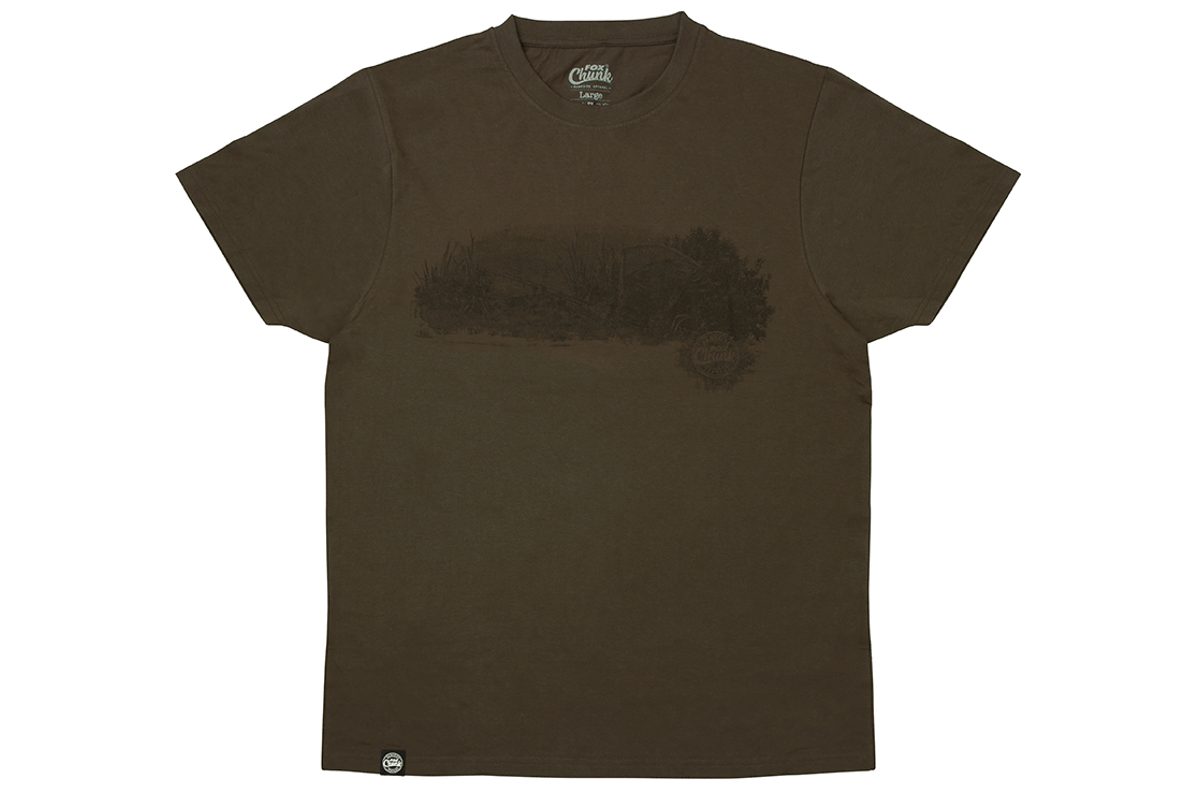 Fox Triko Chunk Dark Khaki Scenic T-shirt