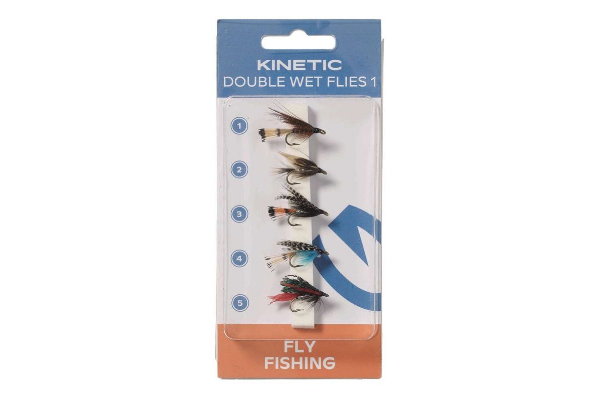 Kinetic Nympfy Wet Flies Dubble Hook 1 5pcs