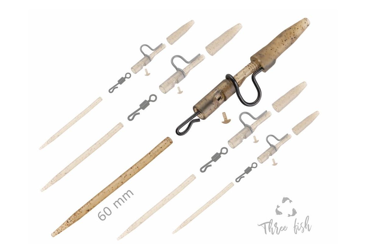 Zfish Závesy Heavy Duty Clip Complete Pin Set 60 mm