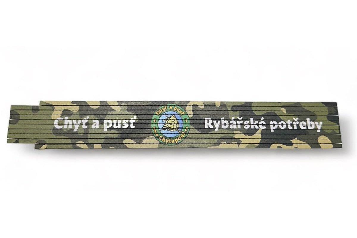 Skladací drevený meter 2m