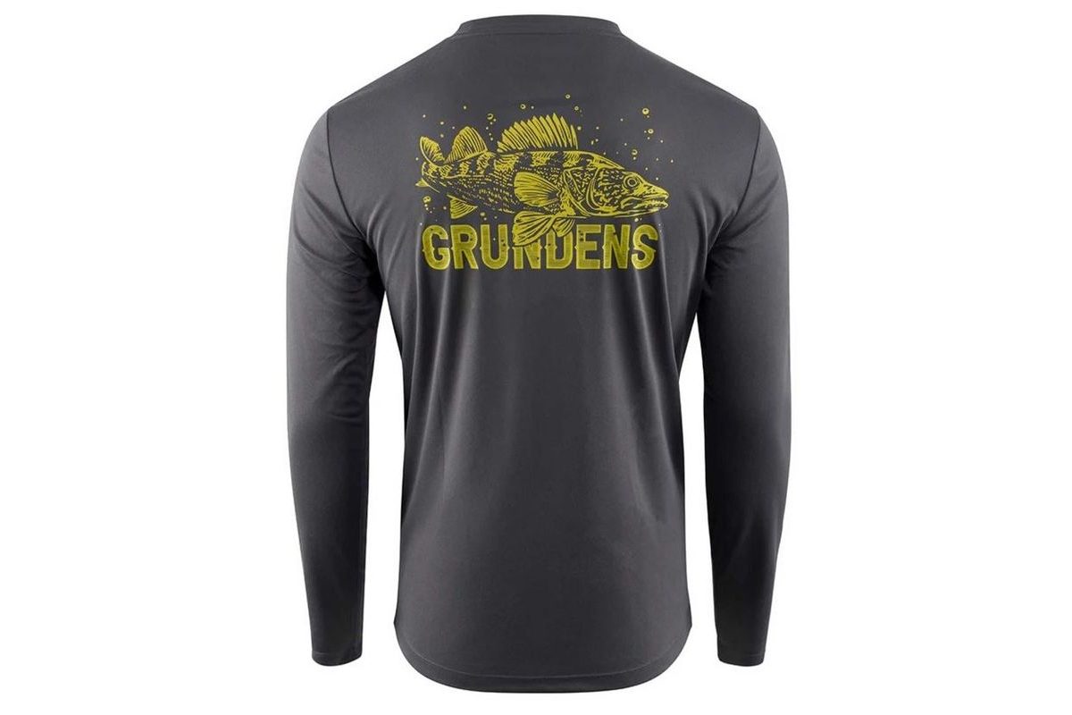 Grundéns UV Triko King of the Lakes LS Tech Tee Anchor