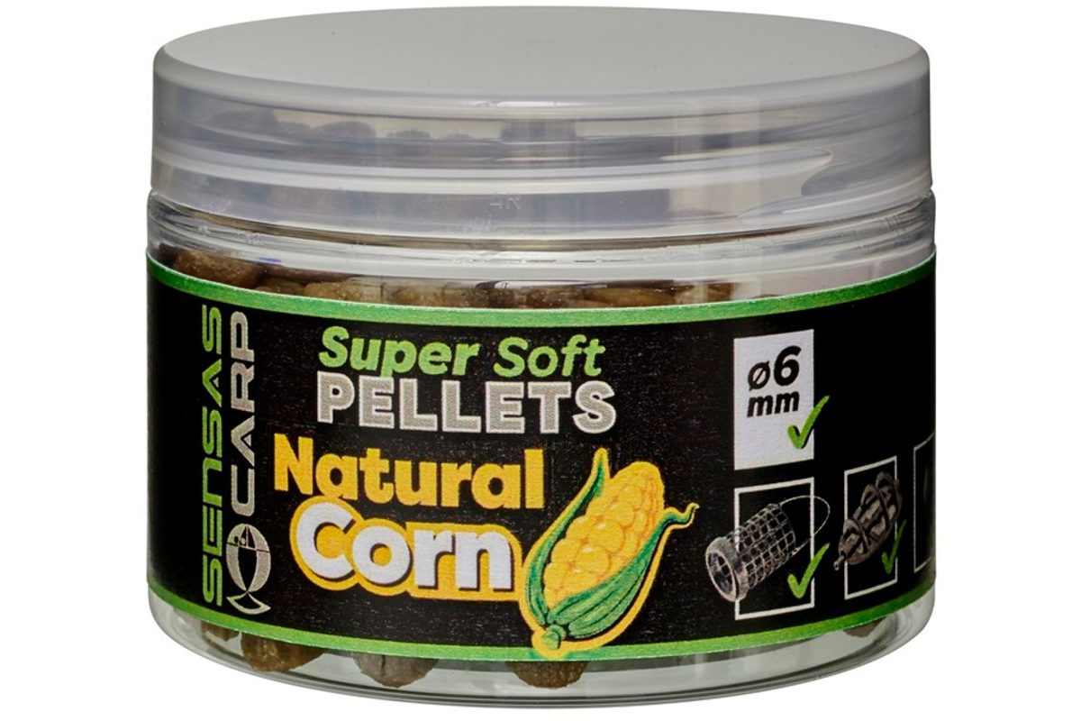 Sensas Pelety Super Soft Natural Corn 60g
