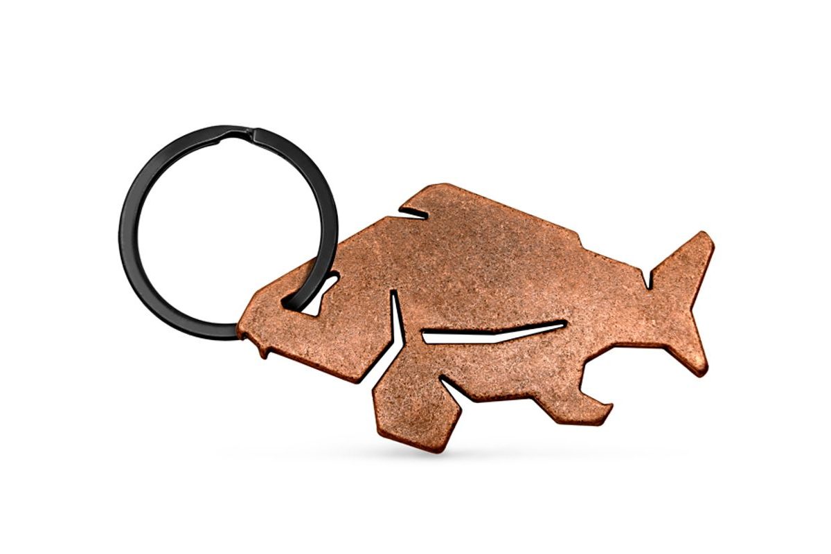 Delphin Kľúčenka s otvárkom na fľaše Carpener bronzová