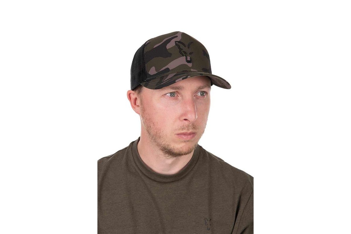 Fox Kšiltovka Black Camo Trucker