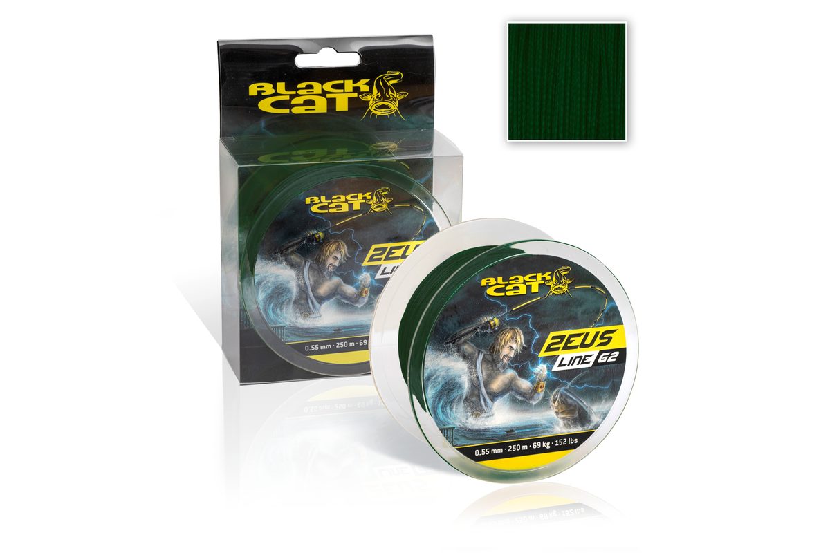 Black Cat Šňůra Zeus Line G2 zelená 250m