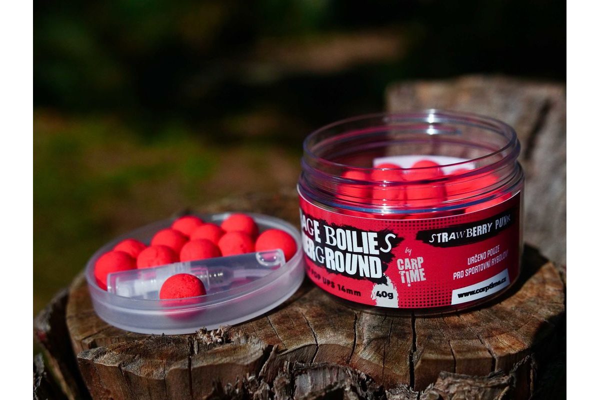 G.B.U. Plovoucí boilies Zeppelin Pop Ups Strawberry Punk 40g