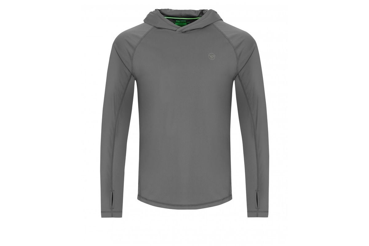 Korda UV triko UPF Hooded Top Charcoal