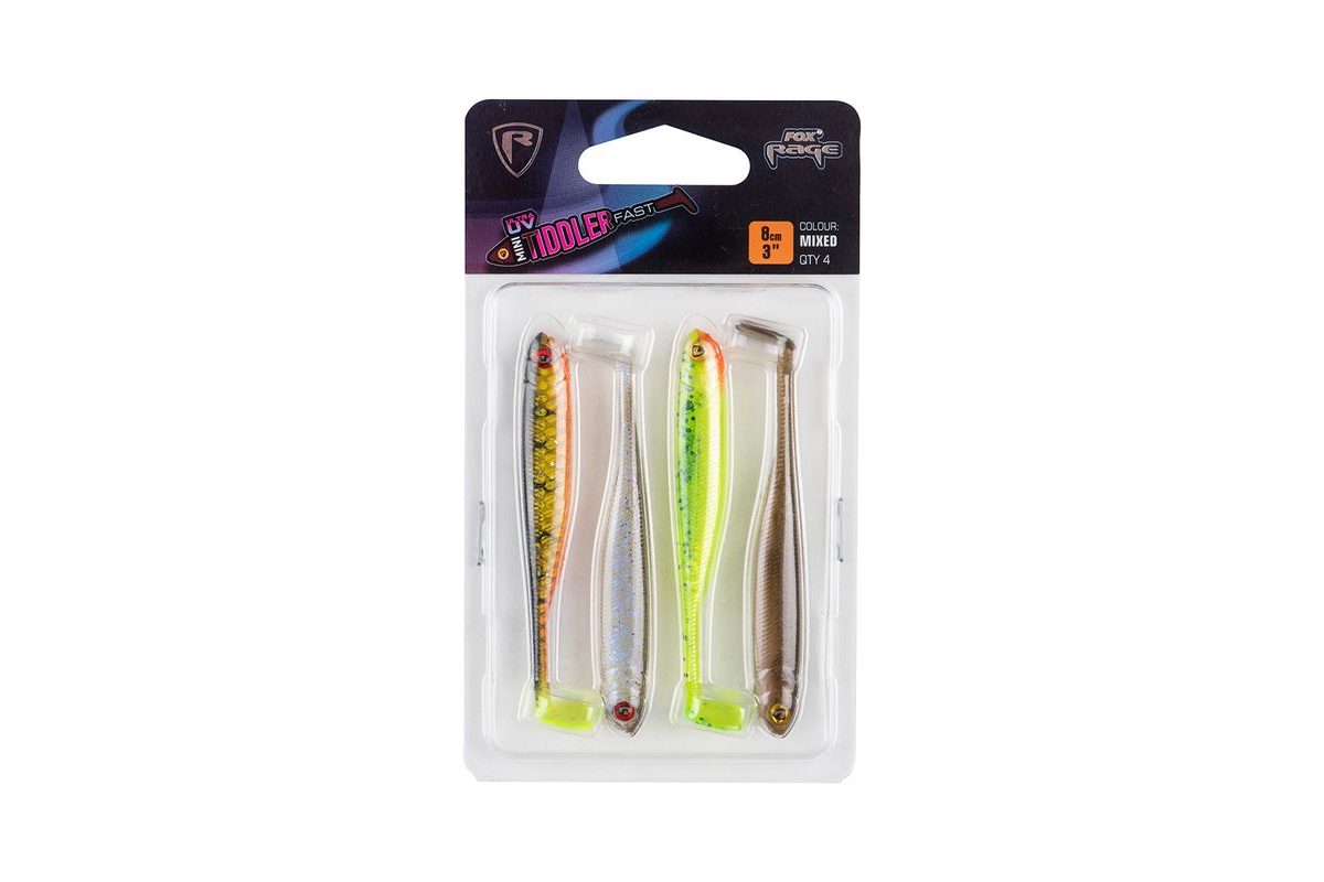 Fox Rage Gumová Nástraha Mini Tiddler Mixed Colour Pack 8cm 4ks