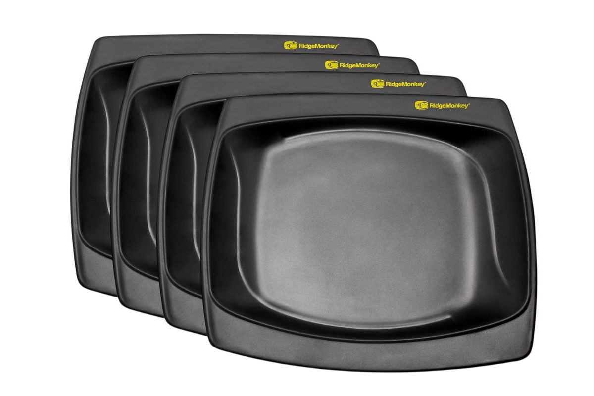 RidgeMonkey Sada talířů DLX Standard Plate Four Pack 4ks