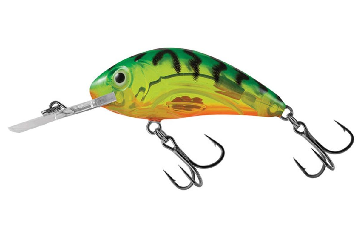 Salmo Wobler Rattlin Hornet Clear Floating Clear Hot Green Tiger