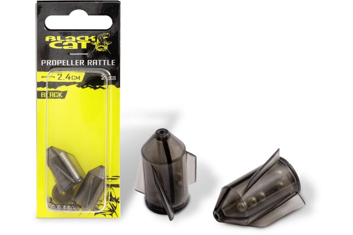 Čierna Mačka Chrastítko Vrtuľa Rasseln čierna 2ks