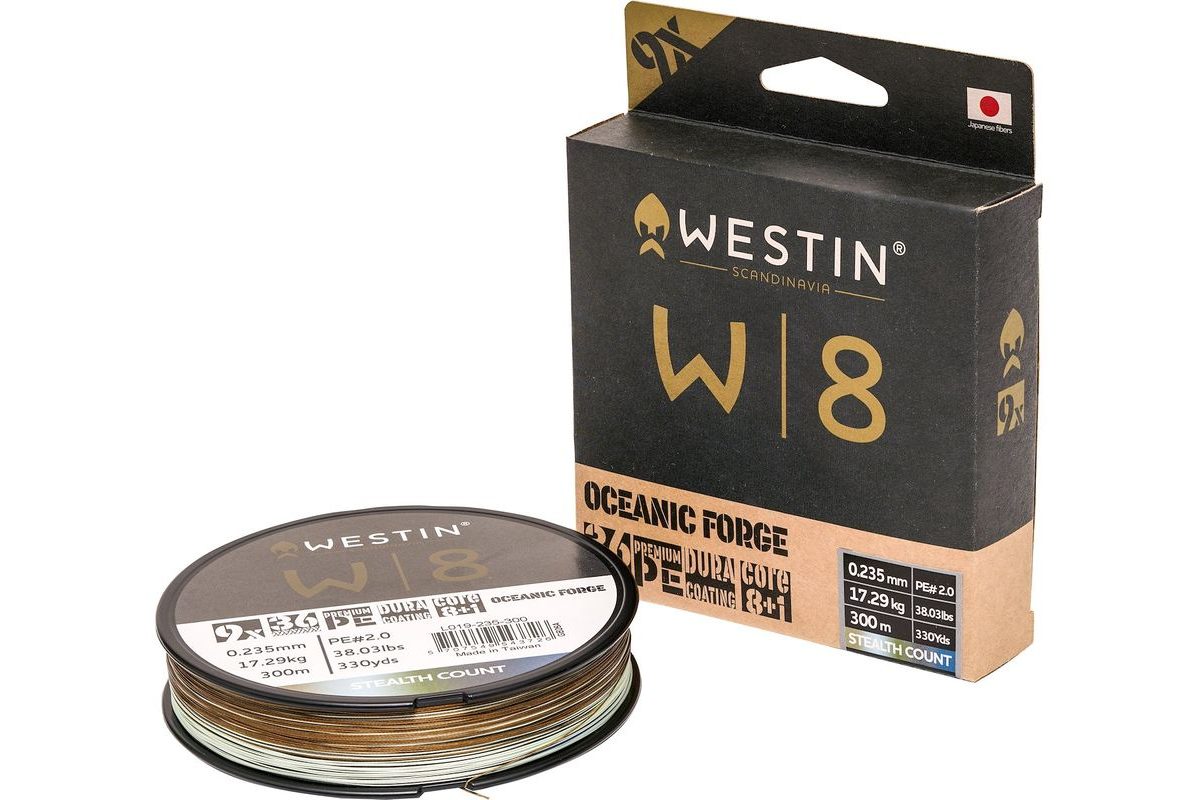 Westin Splétaná Šňůra W8 9-Braid Oceanic Forge 300m