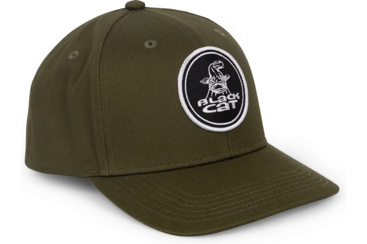 Black Cat Kšiltovka Green Flat Peak Cap