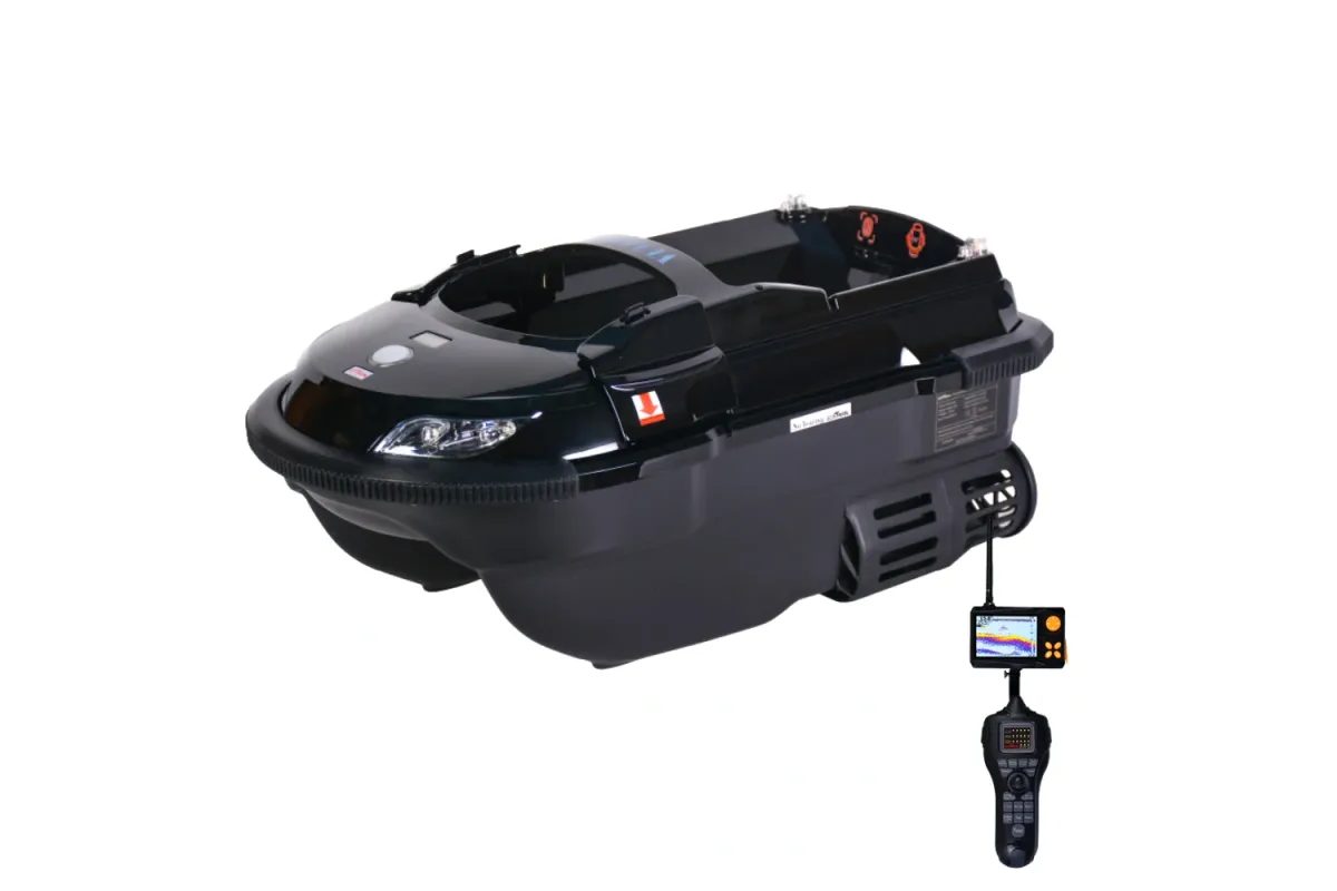 Boatman Zavážecí lodička Vulcan s Echolotem Černá