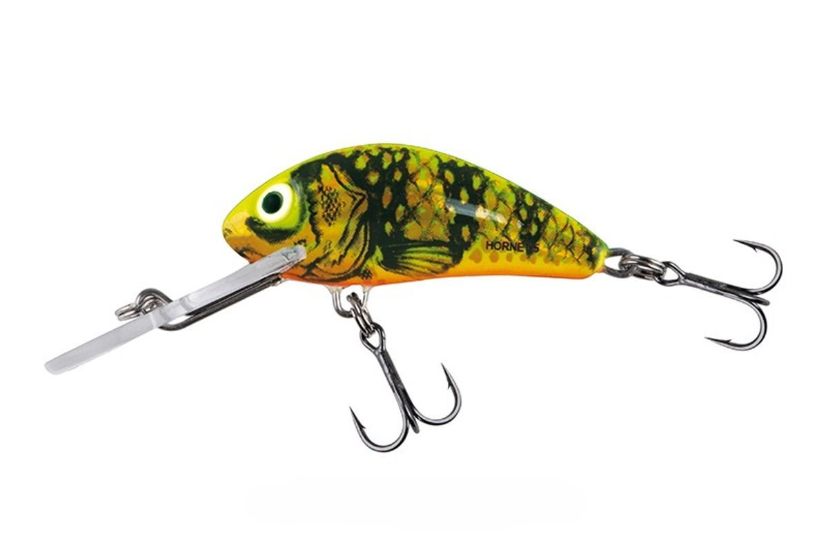 Salmo Wobler Hornet Floating Holographic Gold Fluro Perch