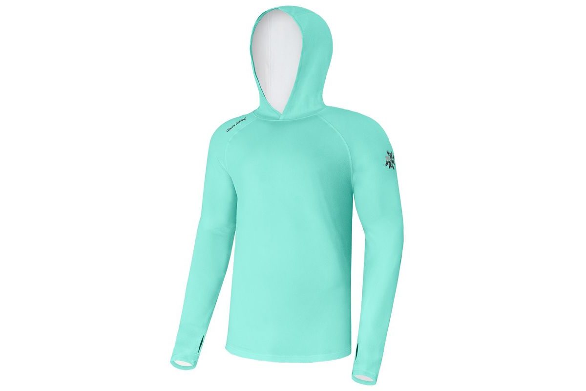 Giants fishing Funkčné tričko s dlhým rukávom UV50+ Hoodie Blue