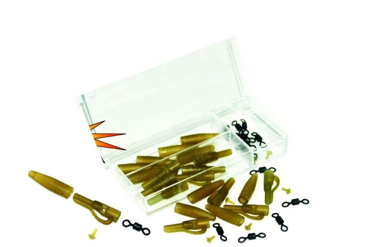 Extra Carp Závěs na zátěž Lead Clip Extra Box With Rolling Swivel 10ks